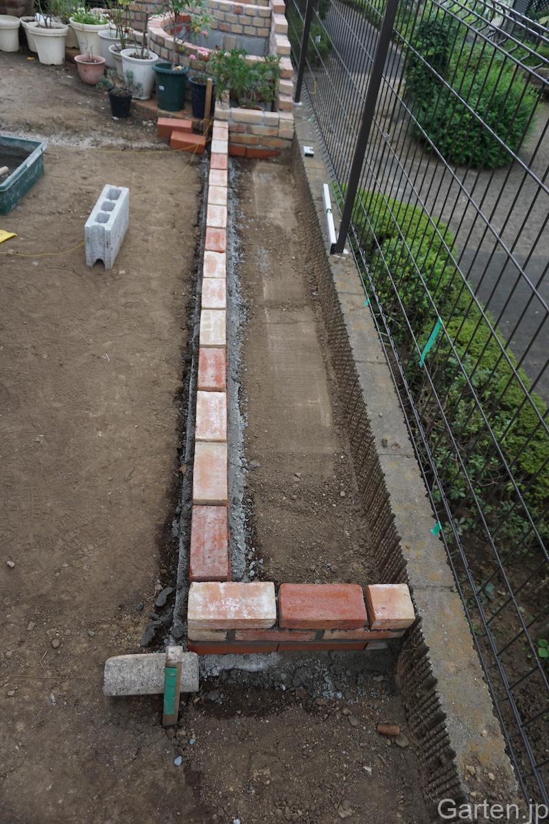 メインテラスの作成過程 Garten